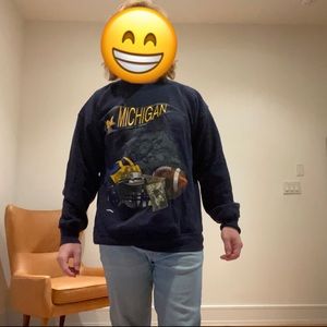 Vintage Michigan Football Crewneck Sweatshirt